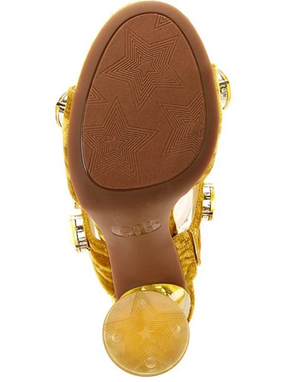 Gianni Bini News-Flash Velvet Jewel Ornament Dress Slide Sandals